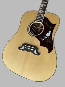 Solid Spurce Top 41 Inch Dove Acoustic Guitar Natural Color Black Cherry Red CS Rosewood Fingerboard High Quality Custom Shop 258