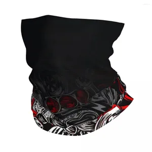 Halsdukar röd skalle graffiti konst mönster bandana nacke gaiter motocross wrap scarf balaclava ridning unisex vuxen vindtät