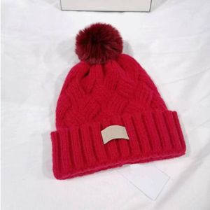 Inverno das mulheres pompons malha presente gorro feminino chapéu de lã chunky designer malha grossa quente pele do falso pom gorros chapéus feminino bonnet pom bea s s