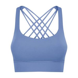 LL NOWOŚĆ FITNESS SPORTY BIELNY KOBIETA WIELKIE STRONA REM PRZEWODNIKA KRÓTKA CRESS BACK BOTHOCK SPORTY BRA BRA Joga Ubranie