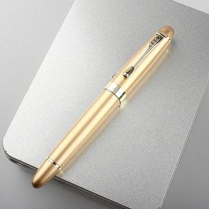 Jinhao 0.7mm Rollerball Pen Medium Point Black Ink Silver Gold Metal Gift Ballpoint Pens Office Supplies