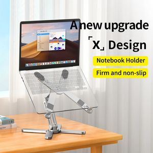 Tablet PC Stands Laptop Stand 360 ° Roterande bärbar anteckningsbokfäste Värmespridning Vikning Aluminiumhållare Lämplig för MacBook Air Pro 231202