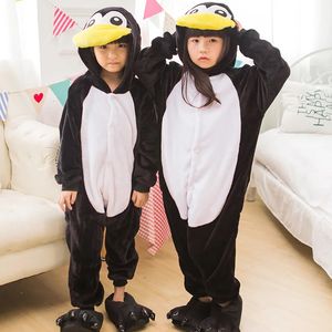 Pigiama invernale in flanella morbido e caldo pigiama Kigurumi con cappuccio animale cartone animato ragazzi pigiama tutina pigiama per ragazze bambini pigiameria 231202