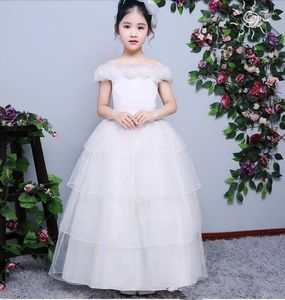 Girl Dresses Flower Lace Princess Crystal Belt For Weddings Girls Pageant First Holy Communion