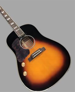 Sunburst John Lennon lämnade J160E Akustisk elektrisk gitarr Left E-J160 vs. Hole Passive Pickup Backkhand