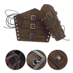 Knäskydd 1 par halloween arm vakter medeltida handledsband cosplay tillbehör armband för män