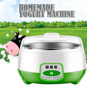 Yogurtiera Yogurtiera Mini macchina automatica per yogurt Utensili per yogurt fai da te per la casa Elettrodomestico da cucina Serbatoio interno in acciaio inossidabile Rosa 220v 231202