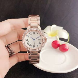 Fantastisk kvinnlig designer armbandsur Diamonds AAA med Box Lady Quartz Watchs No330