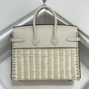 bolsas de grife feminina bolsa de moda 25 cm Ranttan Totes totalmente artesanais de couro genuíno dentro da cor da pele de cordeiro cor de entrega rápida Preço de atacado