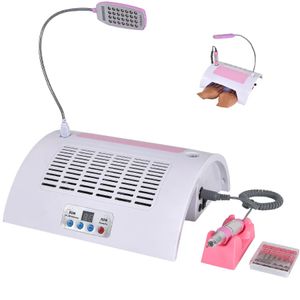 Nail Art Equipment 5 in1 Electric Nail Drill Machine Nail Dust Suction Vacuum LED Lamp Electric Nail File Pedicure Professional Manicure Machine 231202