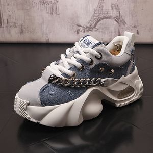 Neue Mode Einfarbig Chunky Ferse männer Turnschuhe Casual Leder Plattform Flache Sport Schuhe Designer Schuhe Zapatillas Hombre