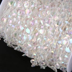 Ljuskrona kristall för sträng klar 30 m 9 akrylgardiner pärlor plastheminredning