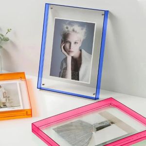 Frames Acrylic Picture Frame DIY Transparent Poster Po Frame Painting Hall Bedroom Wall Hanging Living Room Decoration 231202