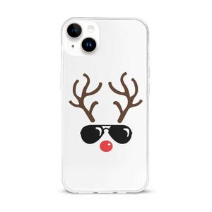 Weihnachtssonnenbrille Rentier stoßfest mit Handyhüllen für iPhone 13 14 15 Pro Plus Max Designer-Handyhülle