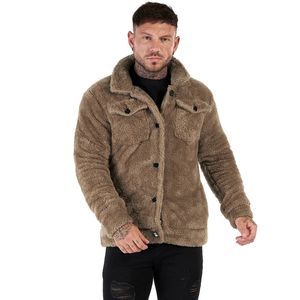 Men's Wool Blends GINGTTO Jackets Coat Cardigan Male Fuzzy Coats Warm Collection Cotton Fleece Autumn Winter Jacket Hip Hop Streetwear 4306 231202