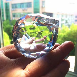 Lustre de cristal luxo 60mm claro facetado pingente iluminação bola suncatcher casamento fengshui esfera decoração da árvore natal
