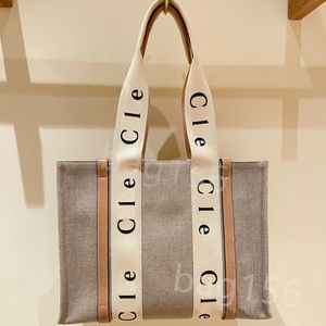 10A Top quality luxury designer Women mirror handbags WOODY Tote shopping bag handbag high canvas hobo fashion linen Large Beach bags travel Crossbody case