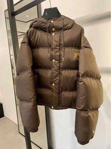 Women's Down Parkas 2023 inverno Nuovi due abbigliamento con maniche staccabili con cappuccio per le donne 23 inverno