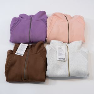 Lu New Yoga Sweephirt Pullover Half Zip High Collar Sweater 여성 스포츠웨어 풍력 야외 달리기 느슨한 짧은 재킷 피트니스 운동 의류