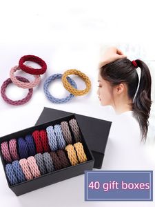 Headband Women's Simple and Elegant Adult Hair Ring Cute Girl Rubber Band Fashion Leather Cover Japanese Hair Rope Tie Head Rubber Band