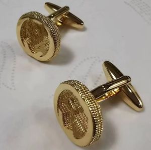 2023 TOP Quality Luxury Designer Cufflinks Men Classic Brand Letters Cuff links New Shirt Accessories Wedding Gifts Fashion Jewelry