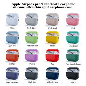 Para AirPods Pro 2ª geração capa protetora de silicone macio acessórios de pele para homens mulheres meninos meninas para Apple AirPods Pro Gen 2 LED frontal visível