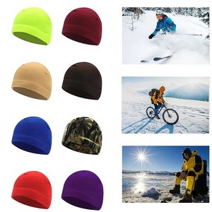 Kawałki rowerowe maski zimowe polarowe hat taktyczne wiatroodporne akcesoria piesze na świeżym powietrzu polowanie na wojsko snowboardowe cieplejsze czapki 231202