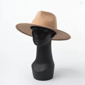 Beralar Sonbahar Kış Erkekleri Kadınlar Büyük Kötü Şapkalar Şık Yün Caz İngiliz Stili Top Dış Mekan Günlük Şapka