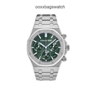 Luxury Chronograph Watches for Men Automatic Movement Classic Version Epic Time Code 41mm Steel Green Dial 26240ST.OO.1320ST.08 wn-E6L5