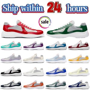 OG Luxury Americas Cup Designer in pelle verniciata America Jogging Suola in gomma Sneakers basse Low Top Uomo Donna Scarpe casual Sneakers originali Mocassini con piattaforma Eur 38-46