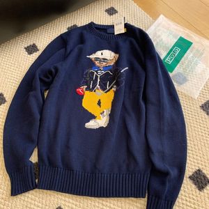 Designer Women Knits Bear Sweater Polos Pullover Embroidery Fashion Knitted Sweaters Long Sleeve Casual Printed Wool Cotton Soft Unisex Men Hoodie 91