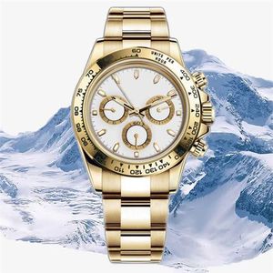 Roller Clean Factory Dayton Watch 4130 Quartz Movement Sapphire Men Women Mechanical 40mm folding spänne vatten motstår inte gyllene silvery dial dhgates