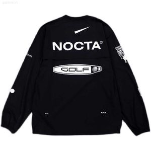 メンズフーディーズUSバージョンNocta Golf Coブランドドロー通気性のクイック乾燥レジャースポーツTシャツ丸首の夏ZB2C