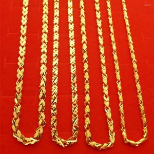 Chains Electroplated Brass Jin Xiaoyu Four-leaf Clover Necklace Ladies Wear Fishbone Clavicle For A Long Time Without Fading Noble