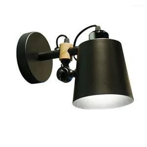 Настенные светильники в скандинавском стиле, современный черный, белый цвет, прикроватная железная лампа для спальни, коридор, коридор, гостиная, лестница, балкон, бра, светильники