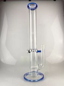 Smoking Pipes bong single perc accents cplored with cobalt blue 18mm joint 18 inch 44mm in width welcome to place your order