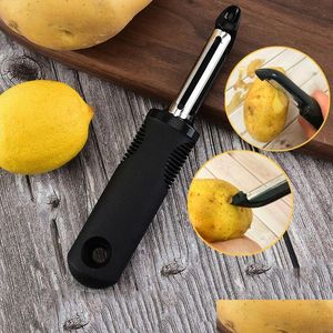 Other Kitchen Tools Peeler Mtifunctional Plastic Melon Planer Stainless Steel Fruit Peeling Knife Apple Potato Peelings Knifes Drop De Dh2Dt