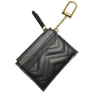 Designer Coin Purses Marmont Card Holder Brand Plånböcker som Key Chain Decoration Zipper Coin Purse G2210026263C