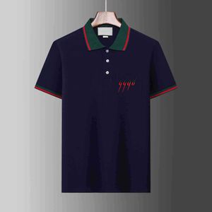 Mens Stylist Polo Shirts Luxury Italy Men kläder Kort ärm mode casual100% Cotton Men's Summer T-shirt Många färger är tillgängliga storlek M-4XL