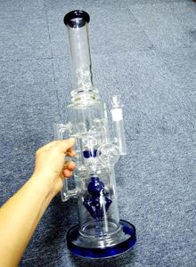 Colored super glass bong 20Inches hookah tall heady thick water pipe inline perc dab oil rig bongs heavy big wax pink beaker pipes 12 LL