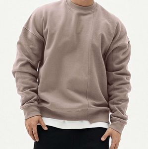 LU LU L Mens Sweaters Fashion HIP HOP Gym O Neck Sports Long Sleeve Hoodies Fitness Sweatshirt Casual Loose Sweatshirts Male Training Pullover