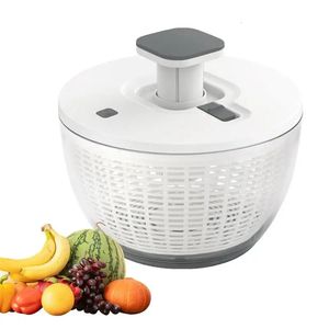 Water Bottles Fruit And Vegetable Washing Spinner Dehydrator Electric Quick Cleaning Dryer Dry and Wet Separation Draining Salad 231204