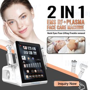 Cold Plasma Pen Shower Spot Treatment RF EMS Roller Facial Muscle Contraction Eyelids Lifting Skin Rejuvenation Deep Dermal Remodeling Face Lift