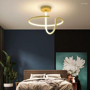 Ceiling Lights Bedroom Lamp Black And White Creative Personality Led Living Room Simple Modern Nordic Geometric Main Lam