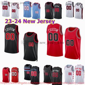 Personalizado 2023-24 Impresso Basquete 8 Zach LaVine Jersey 11 DeMar DeRozan 0 Coby White 9 Nikola Vucevic 2 Lonzo Ball Patrick Williams III Alex Caruso Dalen Osunmu Shorts