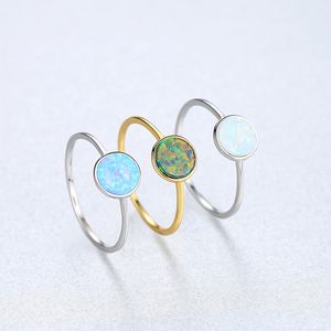 Novo anel retro S925 Sterling Silver Opal Brand Ring Moda Mulheres banhadas 18K Gold End Ring Europe e America Hot Ring Jeia