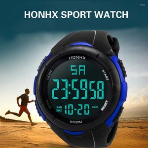 Armbandsur Sport Men Watches Outdoors LED Digital Countdown Electronic Wrist Watch Fashion Wristwatch Reloj Hombre