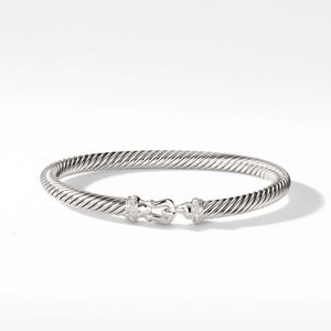 DY -armband designer Kabelarmband Fashion Jewelrydy Series Buckle Head Design Niche Trend mångsidig ny Sterling Silver MM