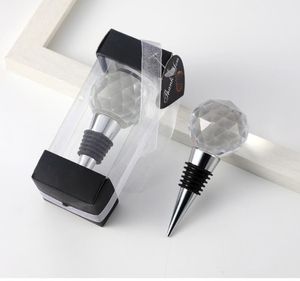 Wine Stopper Twist Wedding Favors Gifts Crystal Ball Red Wines Collection Stoppers Party Bar Tools Champagne Bottle Stoppers SN902