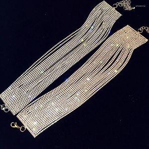 Girocollo di lusso con strass in cristallo Maxi Collana di dichiarazione 2023 Girocolli da sposa multistrato Accessori per gioielli di moda